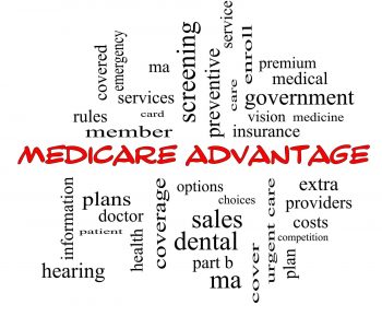 Medicare Advantage word cloud